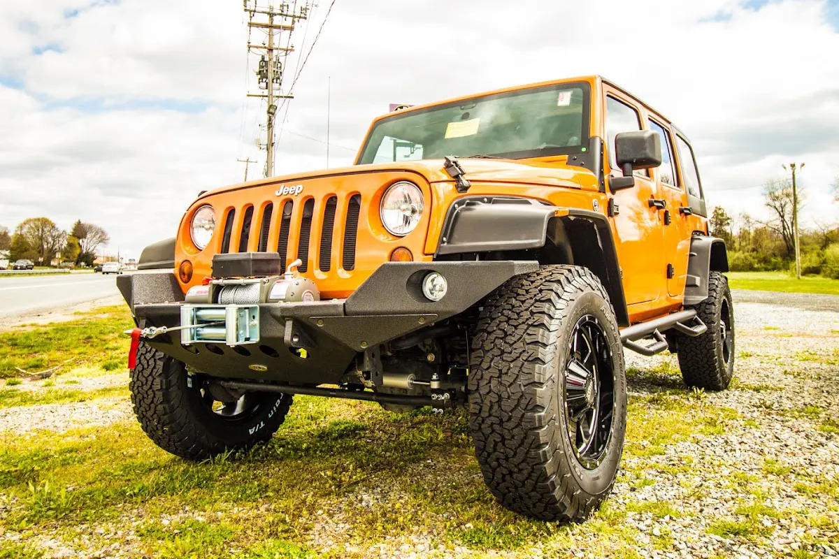 Orange Jeep Wrangler build