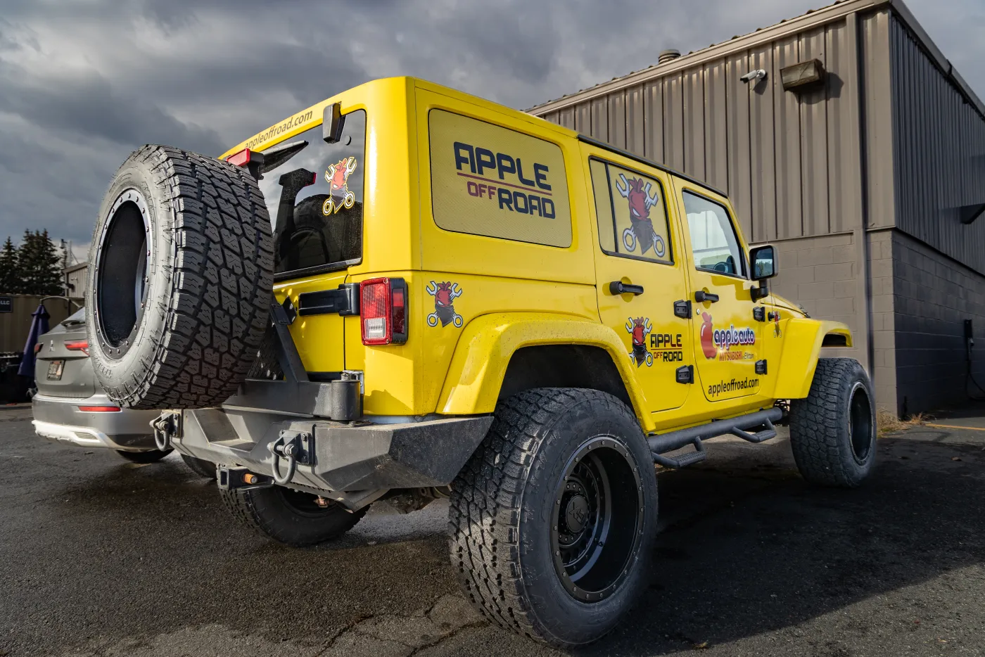 The shop Jeep — Apple Off Road’s own rig.
