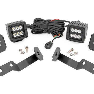 LED Light Kit | Ditch Mount | 2" Black Pair | Spot | Toyota Tacoma (05-15)