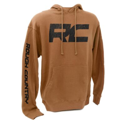 Rough Country Hoodie | RC Topographical Sleeve | Saddle | XL