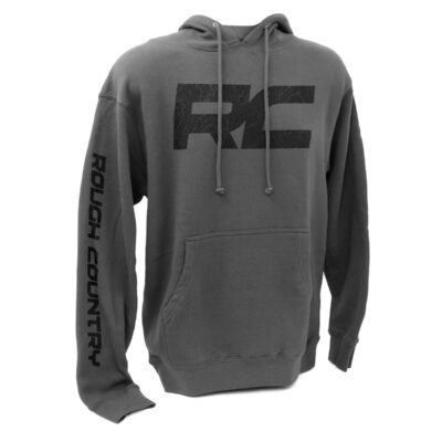 Rough Country Hoodie | RC Topographical Sleeve | Charcoal | LG
