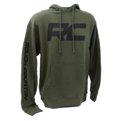 Rough Country Hoodie | RC Topographical Sleeve | Army Green | SM