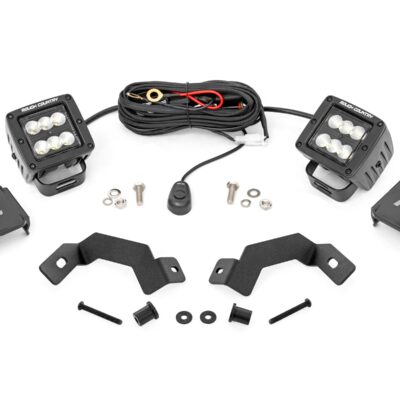 LED Light Kit | Ditch Mount | 2" Black Pair | Flood | Toyota Land Cruiser (24-25)