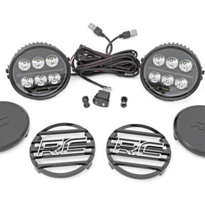 Black Series Halo LED Light Pair | White/Amber DRL | 6.5 Inch | Round