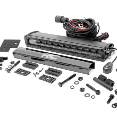 LED Light Kit | Bumper Mount | 12" Black Single Row | Polaris Ranger XP 1000