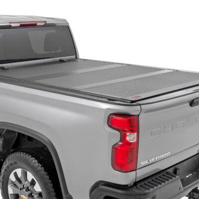 Hard Tri-Fold Flip Up Bed Cover | 6'9" Bed | Chevy/GMC  Silverado/Sierra 2500HD/3500HD (20-26)