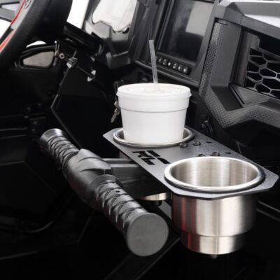 Passenger Grip Handle Dual Cup Holder | Polaris RZR S 570/RZR S4 1000