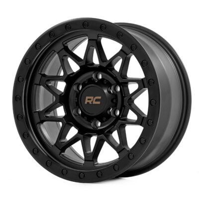 Rough Country 78 Series Wheel | Simulated Beadlock | Black | 17x8.5 | 6x5.5 | +0mm