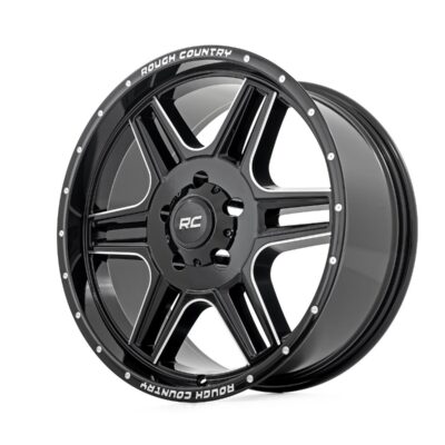 Rough Country 92 Series Wheel | Machined One-Piece | Gloss Black | 18x9 | 6x135 | +0mm