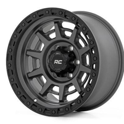 Rough Country 85 Series Wheel | Simulated Beadlock | Gunmetal Gray/Black | 17x9 | 5x5.5 | -0mm