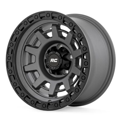 Rough Country 85 Series Wheel | One-Piece | Gunmetal Gray/Black | 15x8 | 5x5.5 | -19mm