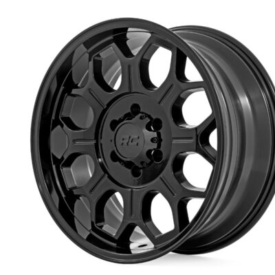 Rough Country 77 Series Wheel | One-Piece | Semi Gloss Black | 20x9 | 6x135 | 0mm