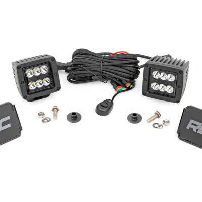 LED Light Kit | Ditch Mount | 2" Black Pair | Spot Pattern | Ford Bronco (21-25)