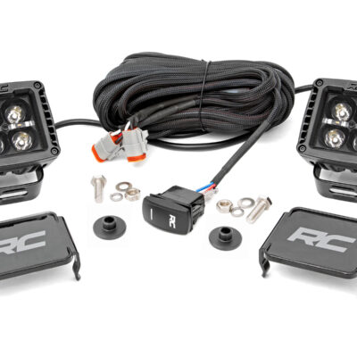 LED Light Kit | Ditch Mount | 2" Black Pair | White DRL | Ford Bronco (21-25)