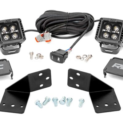 LED Light Kit | Rear Mount | 2" Black Pair | Amber DRL | CFMOTO UFORCE 1000