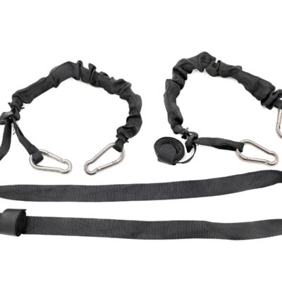 Elastic Straps | Carabiner Ends | 1" X 6' | Pair