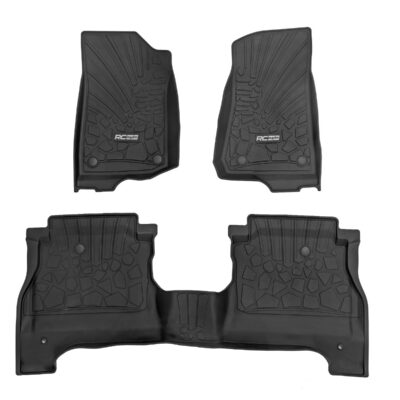 Flex-Fit Floor Mats | FR & RR | RR Lockable | Jeep Gladiator JT 4WD (20-25)