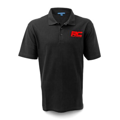 Rough Country Polo | Rough Country Logo | Black | Cotton | Size 2XL