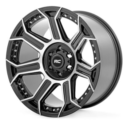 Rough Country 89 Series Wheel | One-Piece | Black Machined Gun Metal | 20x10 | 6x5.5 | -18mm