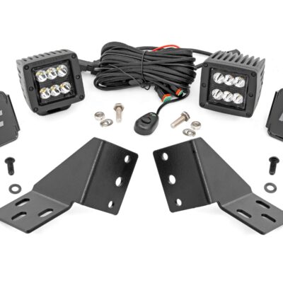 LED Light Kit | Rear Mount | 2" Black Pair | CFMOTO UFORCE U10 1000 PRO