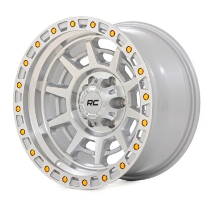 Rough Country 85 Series Wheel | Simulated Beadlock | Full Machine | 17x9 | 5x5 | -12mm