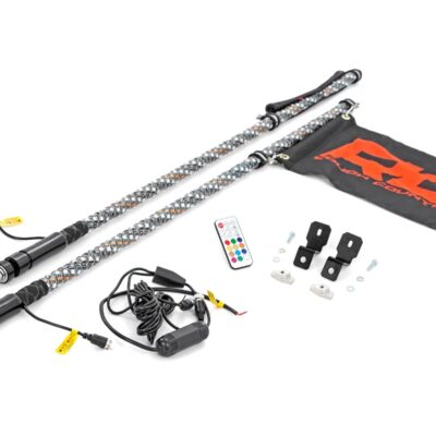 Whip Mount | 4' Multl-Color LED Whip Pair | Can-AM Defender/Segway