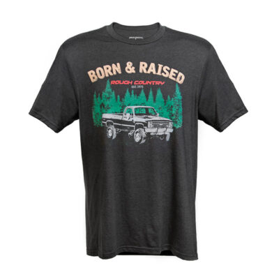 Rough Country T-Shirt | Born & Raised | Black | 3XL