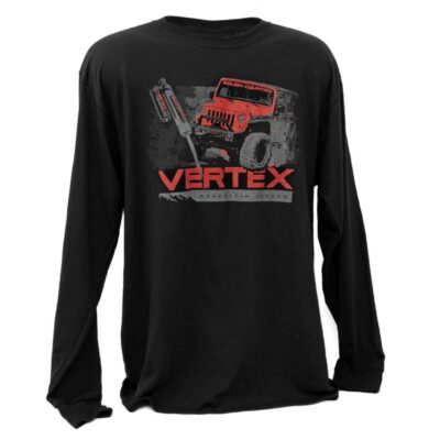Rough Country T-Shirt | Long Sleeve | Vertex | Black | SM